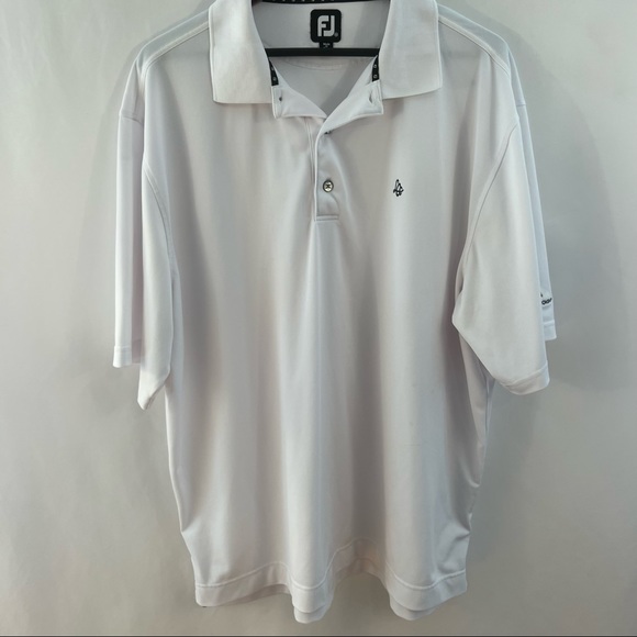 FootJoy Other - Footjoy Golf Polo Shirt Mens Size XXL White LCC Longmeadow Club Short Sleeve